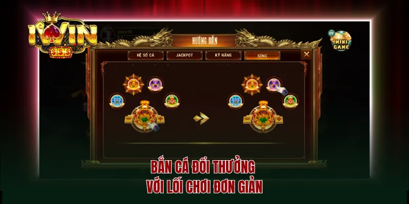 Bắn cá đổi thưởng với lối chơi đơn giản