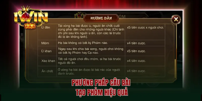 Phương pháp câu bài tạo phỏm hiệu quả