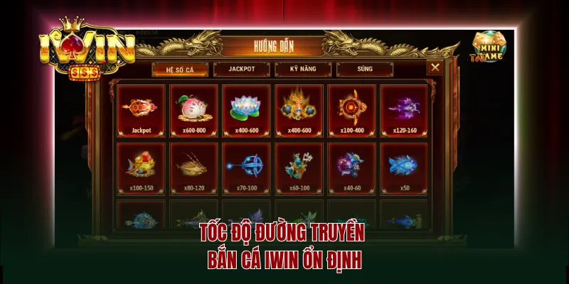 Tốc độ đường truyền bắn cá iwin ổn định
