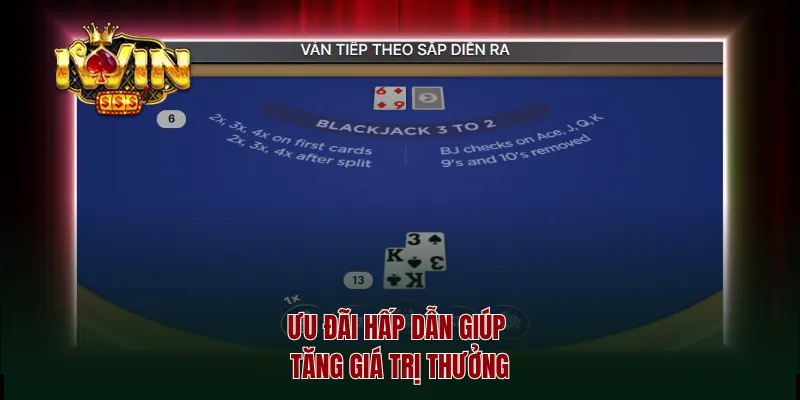 Ưu đãi hấp dẫn giúp tăng giá trị thưởng